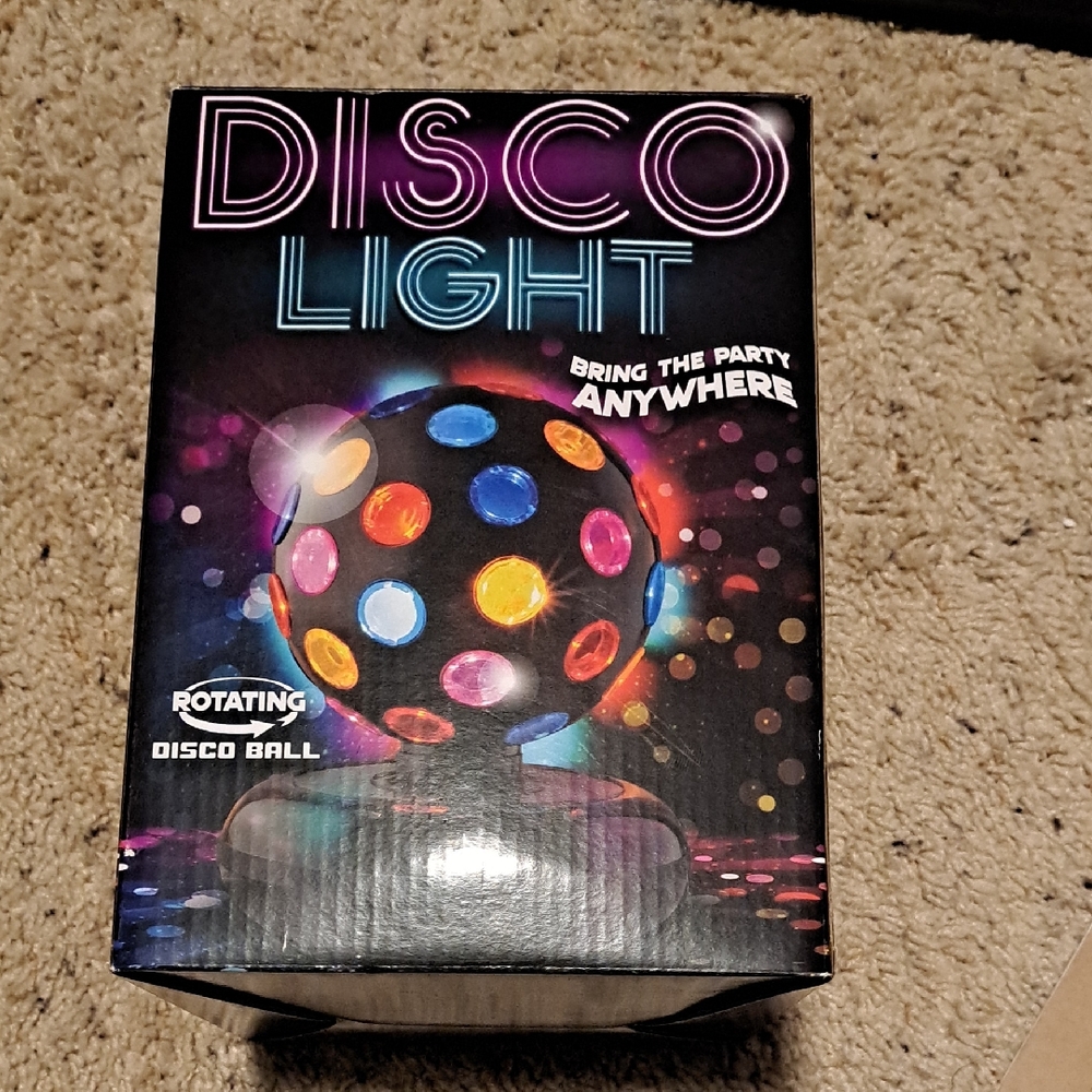 Colorful Disco Light with Rotating Ball